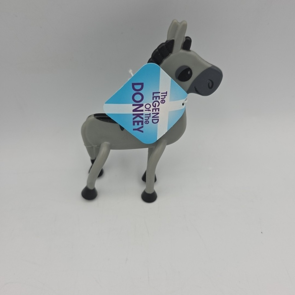 Vtg 1990's Christmas Ornament Or Stocking Toy "The Legend of the Donkey" Bendy🎄